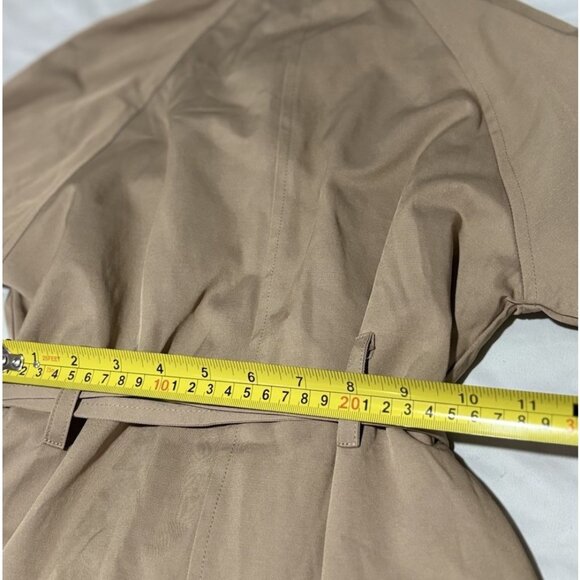 Cotton On Kids Trench Coat Girl's Size 5-6Y Belted Jacket Single Breasted Tan - Picture 14 of 15